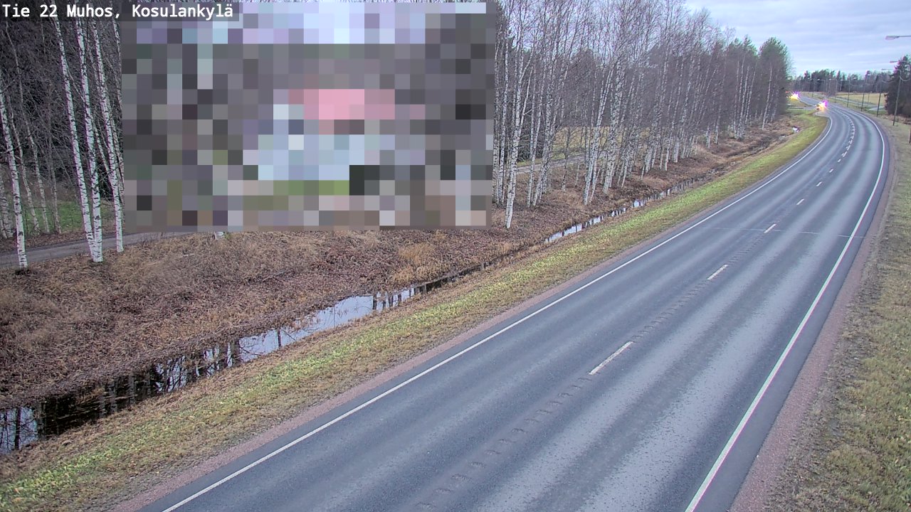 Kelikamerat Kuva Tie 22 Muhos, Kosulankylä, Muhos, Pohjois-Pohjanmaa