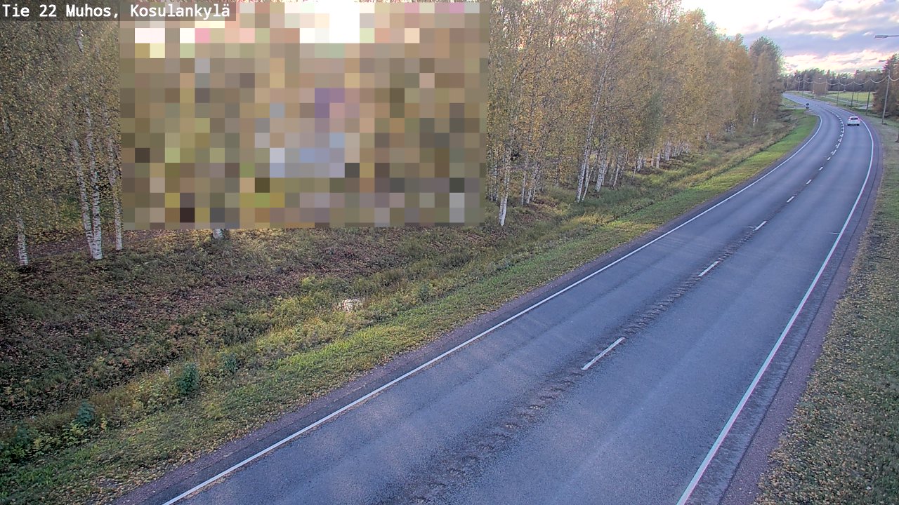 Kelikamerat Kuva Tie 22 Muhos, Kosulankylä, Muhos, Pohjois-Pohjanmaa