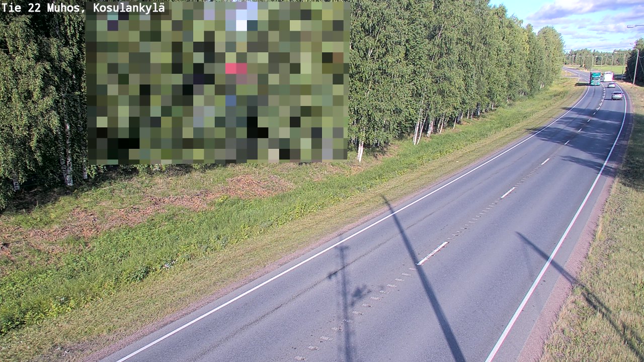 Kelikamerat Kuva Tie 22 Muhos, Kosulankylä, Muhos, Pohjois-Pohjanmaa