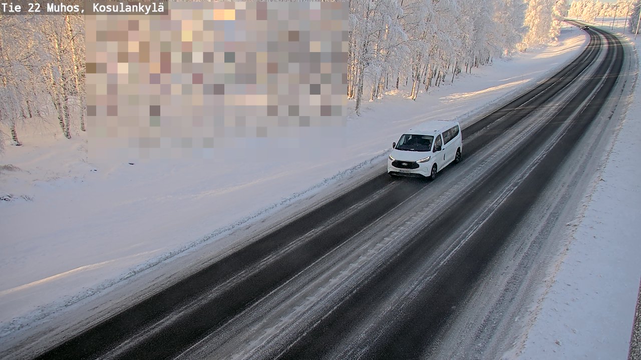 Weather Camera Image Road 22 Muhos, Kosulankylä, Muhos, Pohjois-Pohjanmaa