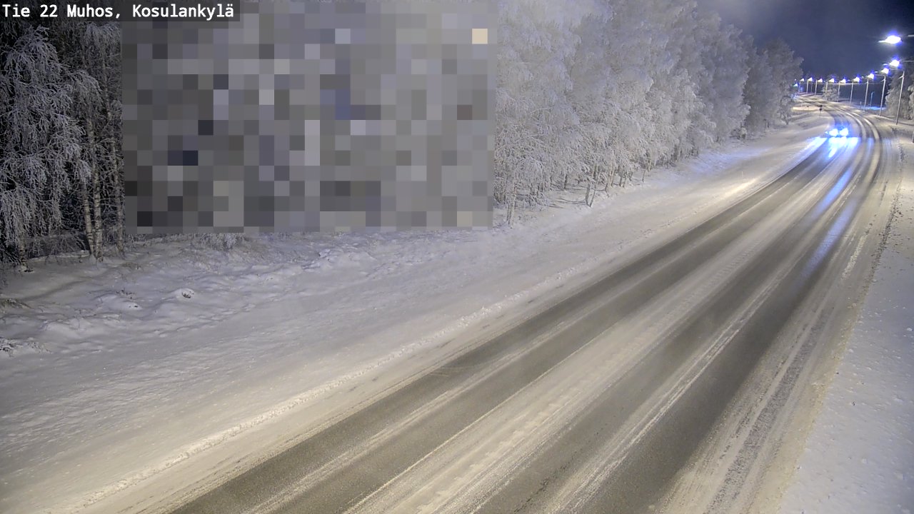 Weather Camera Image Road 22 Muhos, Kosulankylä, Muhos, Pohjois-Pohjanmaa