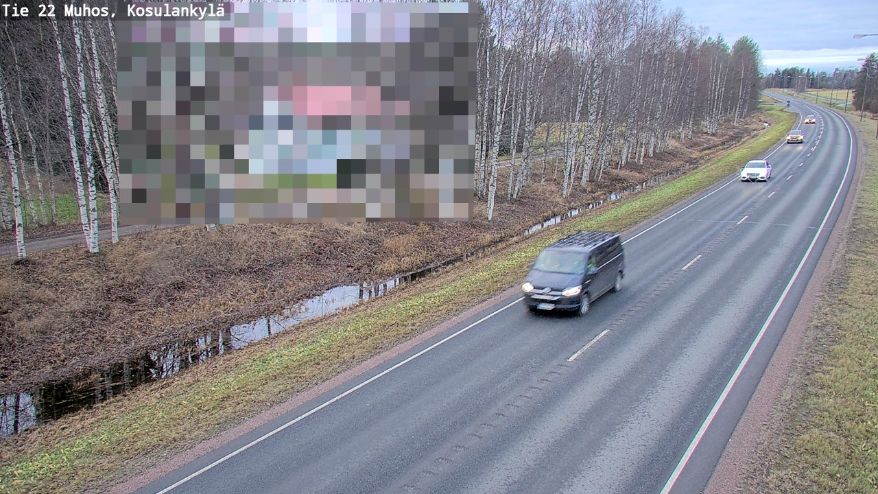 Kelikamerat Kuva Tie 22 Muhos, Kosulankylä, Muhos, Pohjois-Pohjanmaa