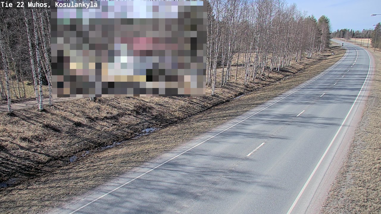 Kelikamerat Kuva Tie 22 Muhos, Kosulankylä, Muhos, Pohjois-Pohjanmaa