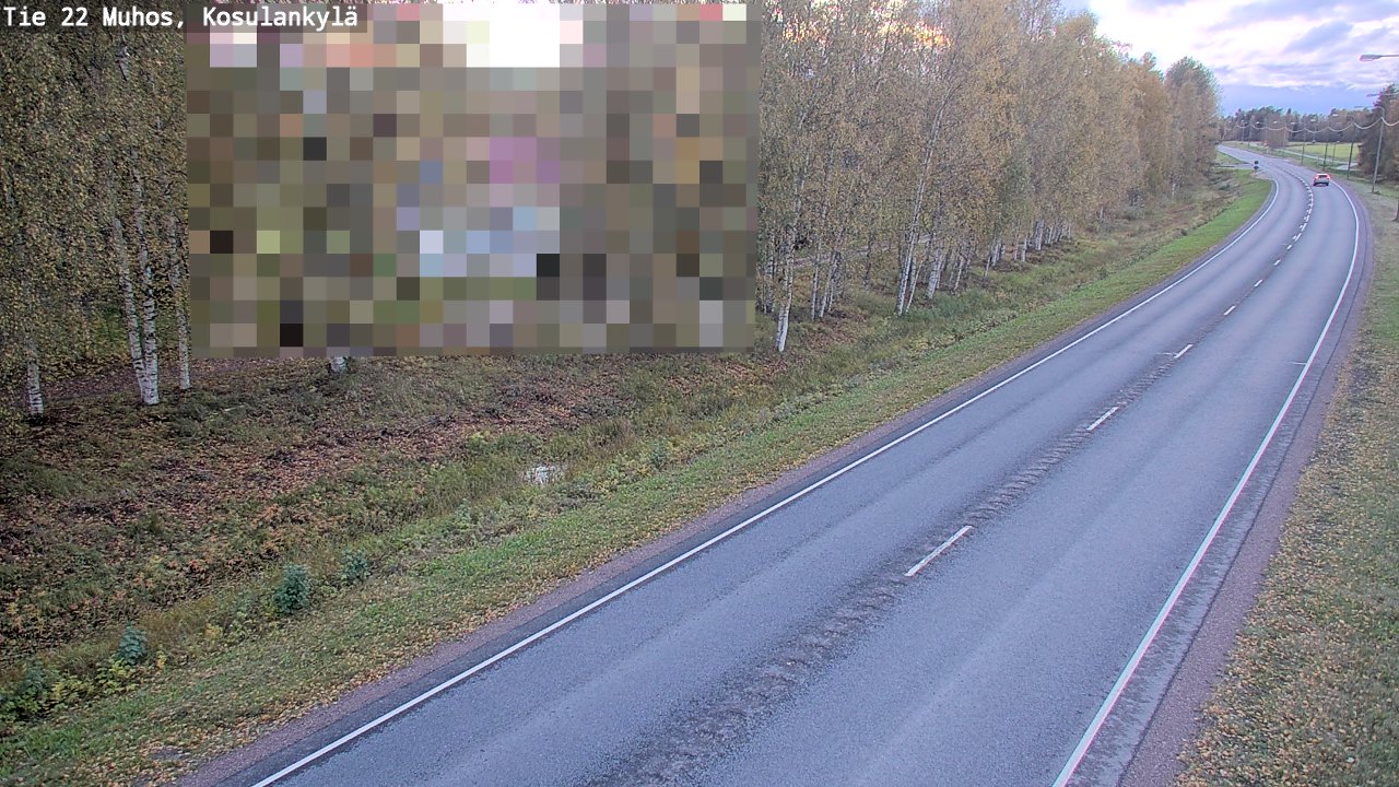 Kelikamerat Kuva Tie 22 Muhos, Kosulankylä, Muhos, Pohjois-Pohjanmaa