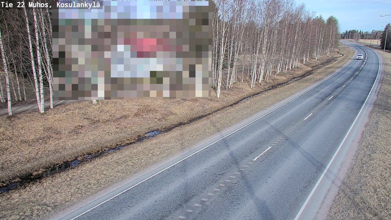 Kelikamerat Kuva Tie 22 Muhos, Kosulankylä, Muhos, Pohjois-Pohjanmaa