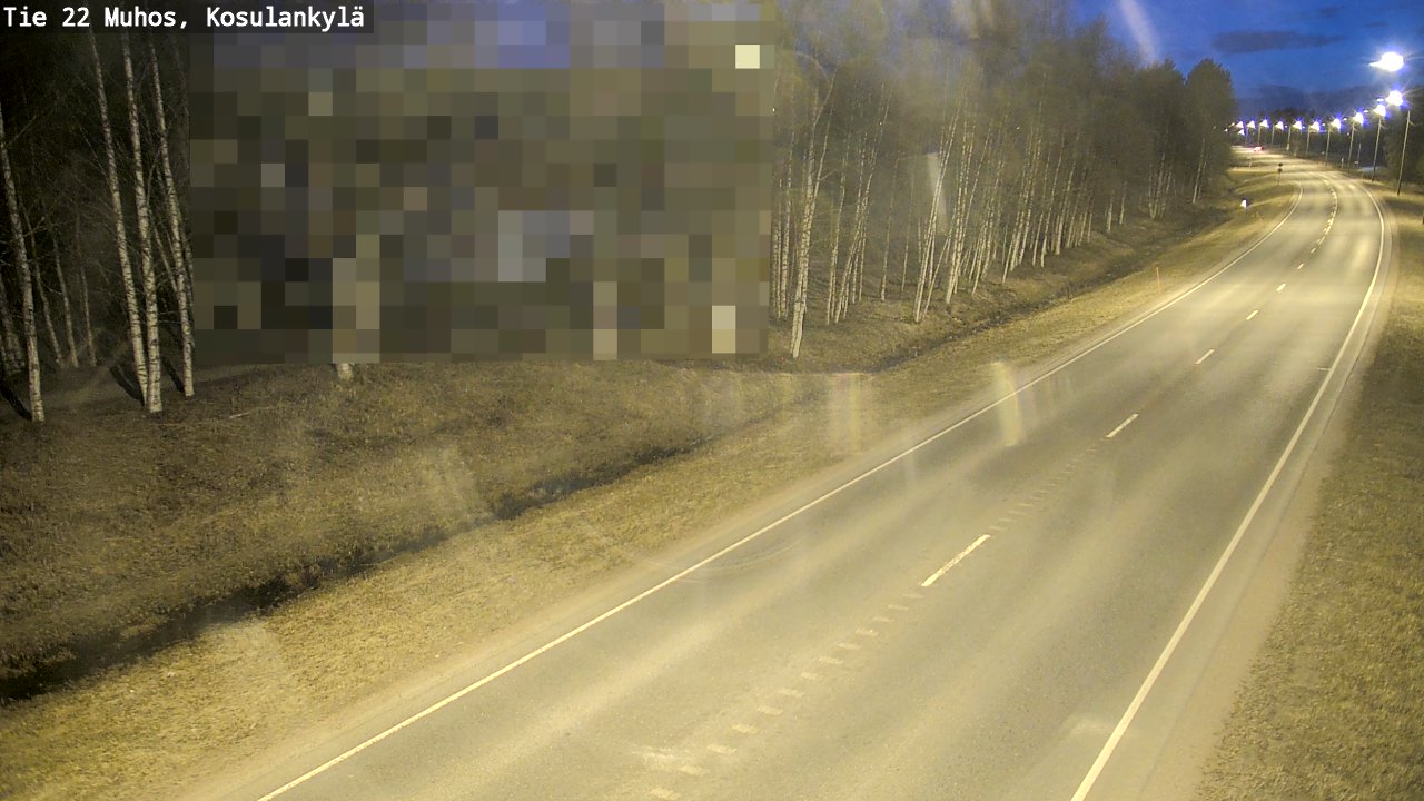 Kelikamerat Kuva Tie 22 Muhos, Kosulankylä, Muhos, Pohjois-Pohjanmaa