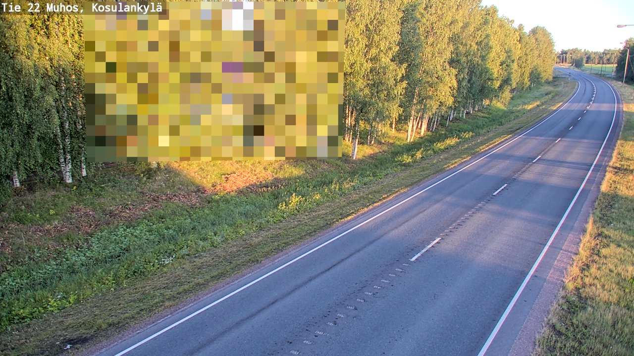 Kelikamerat Kuva Tie 22 Muhos, Kosulankylä, Muhos, Pohjois-Pohjanmaa