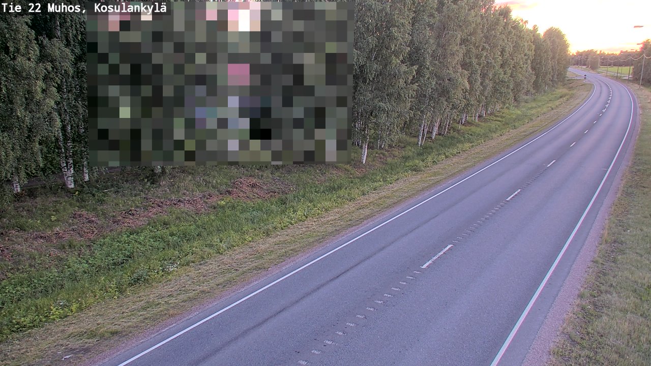 Kelikamerat Kuva Tie 22 Muhos, Kosulankylä, Muhos, Pohjois-Pohjanmaa