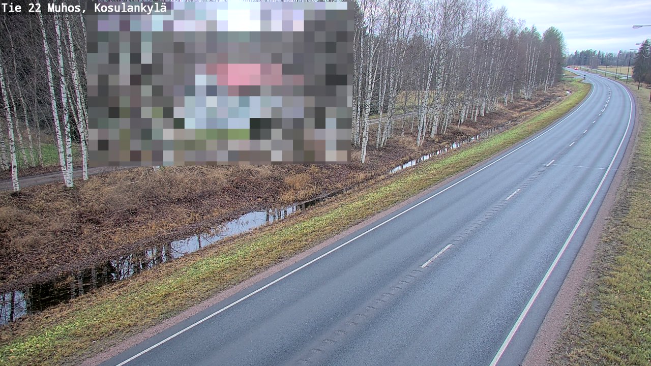 Kelikamerat Kuva Tie 22 Muhos, Kosulankylä, Muhos, Pohjois-Pohjanmaa