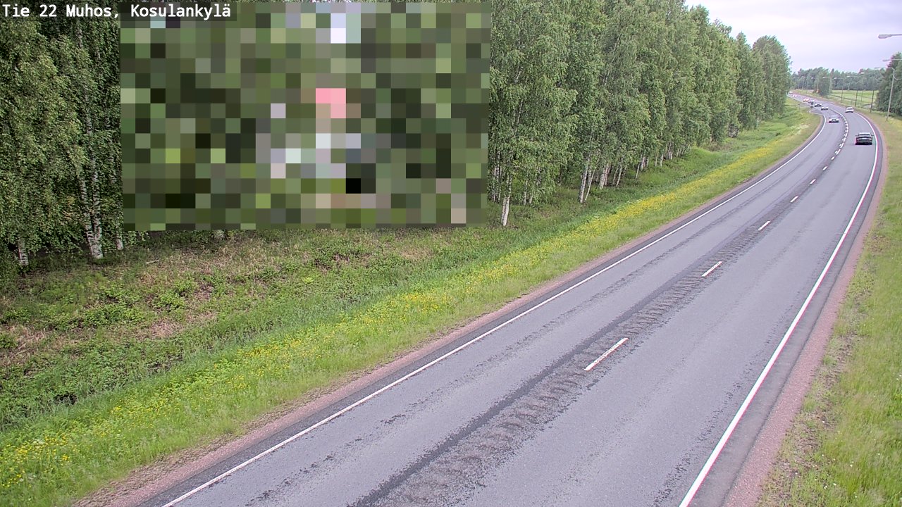 Kelikamerat Kuva Tie 22 Muhos, Kosulankylä, Muhos, Pohjois-Pohjanmaa