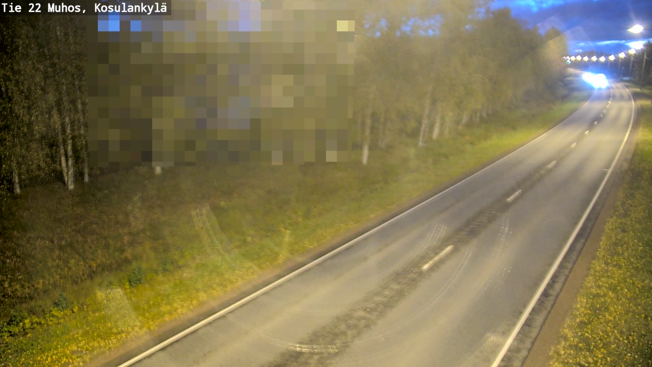 Kelikamerat Kuva Tie 22 Muhos, Kosulankylä, Muhos, Pohjois-Pohjanmaa
