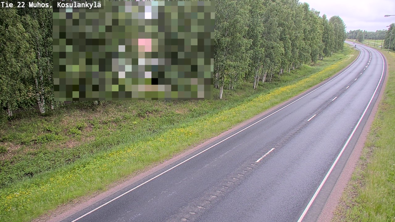 Kelikamerat Kuva Tie 22 Muhos, Kosulankylä, Muhos, Pohjois-Pohjanmaa
