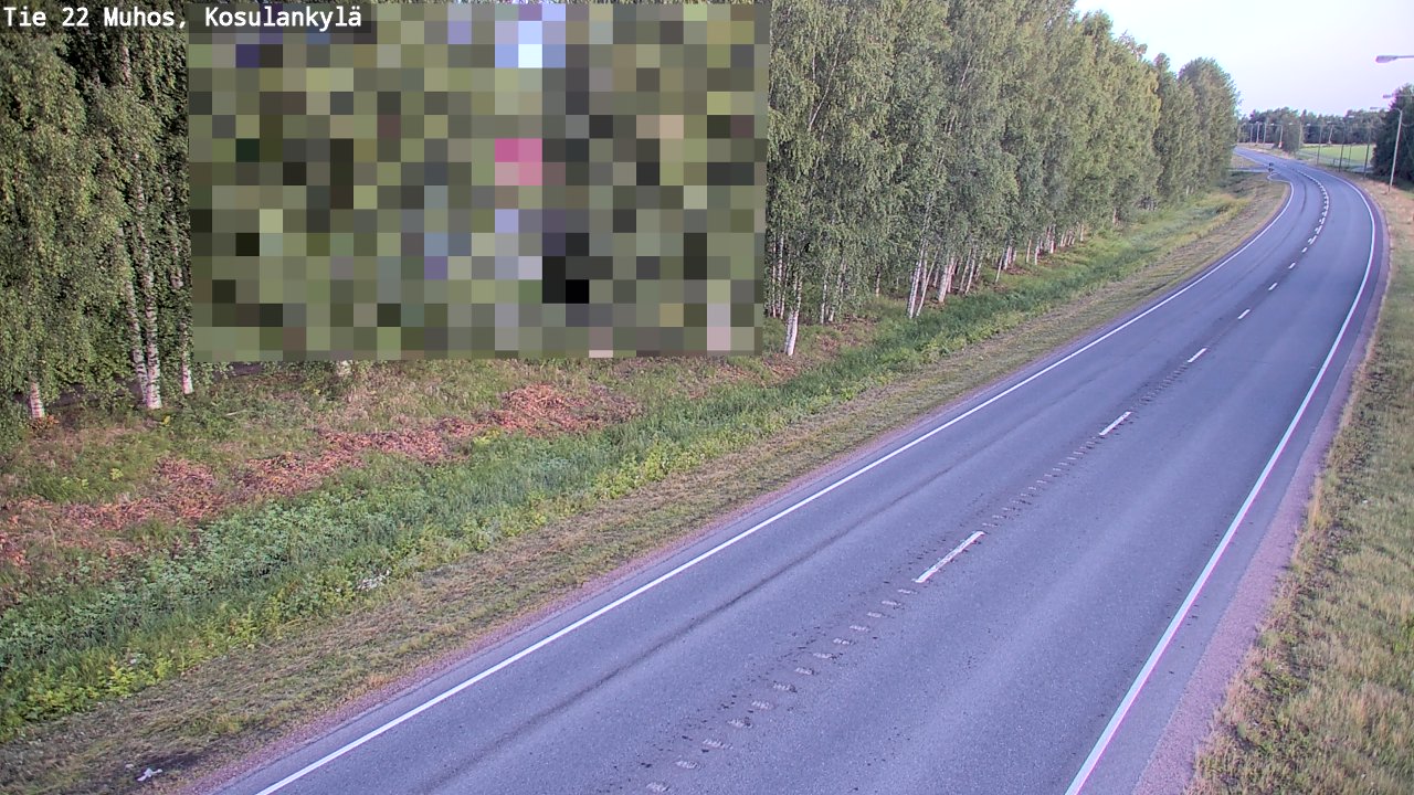 Kelikamerat Kuva Tie 22 Muhos, Kosulankylä, Muhos, Pohjois-Pohjanmaa