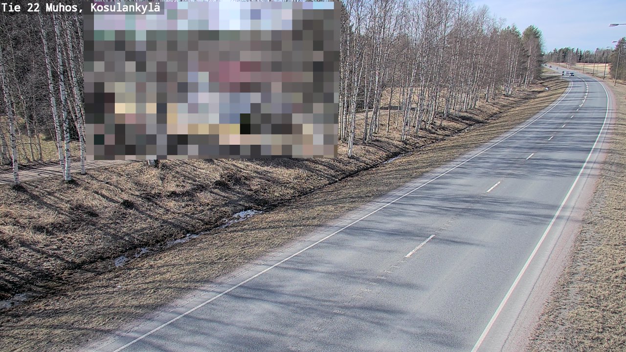 Kelikamerat Kuva Tie 22 Muhos, Kosulankylä, Muhos, Pohjois-Pohjanmaa