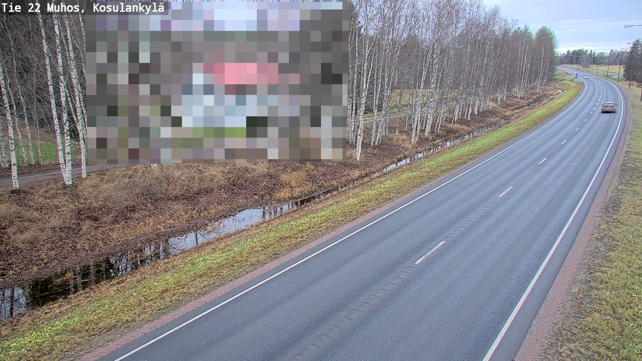 Kelikamerat Kuva Tie 22 Muhos, Kosulankylä, Muhos, Pohjois-Pohjanmaa