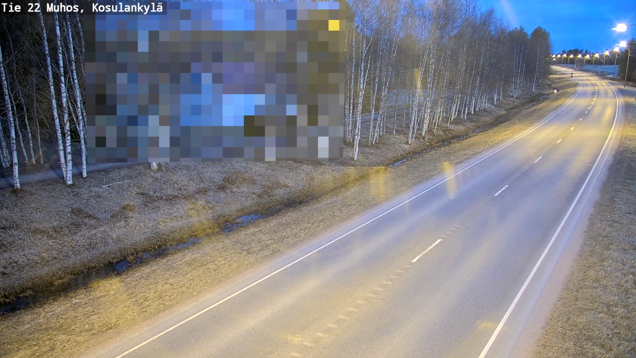 Kelikamerat Kuva Tie 22 Muhos, Kosulankylä, Muhos, Pohjois-Pohjanmaa
