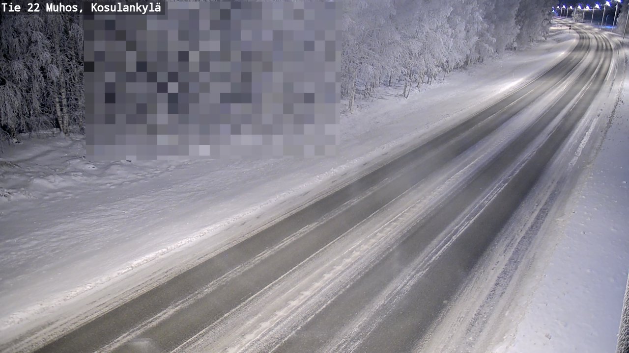 Weather Camera Image Road 22 Muhos, Kosulankylä, Muhos, Pohjois-Pohjanmaa