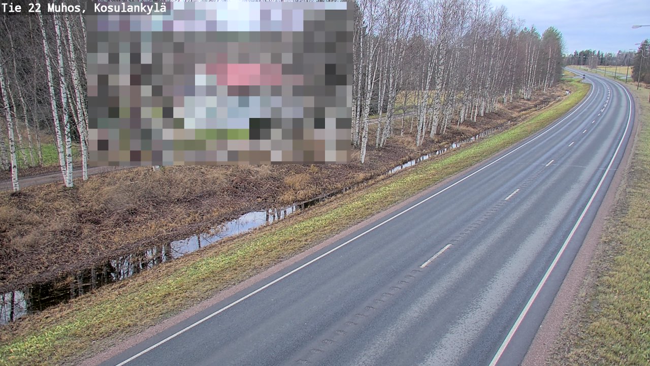 Kelikamerat Kuva Tie 22 Muhos, Kosulankylä, Muhos, Pohjois-Pohjanmaa