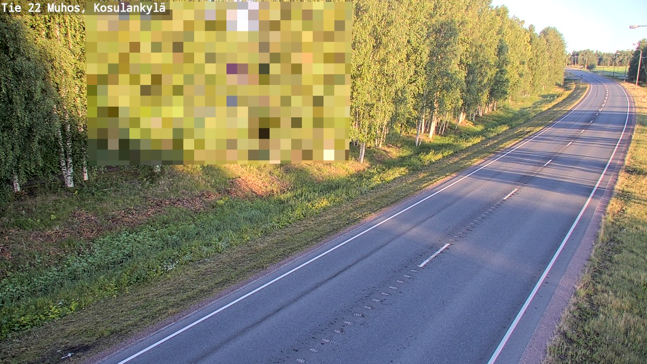 Kelikamerat Kuva Tie 22 Muhos, Kosulankylä, Muhos, Pohjois-Pohjanmaa