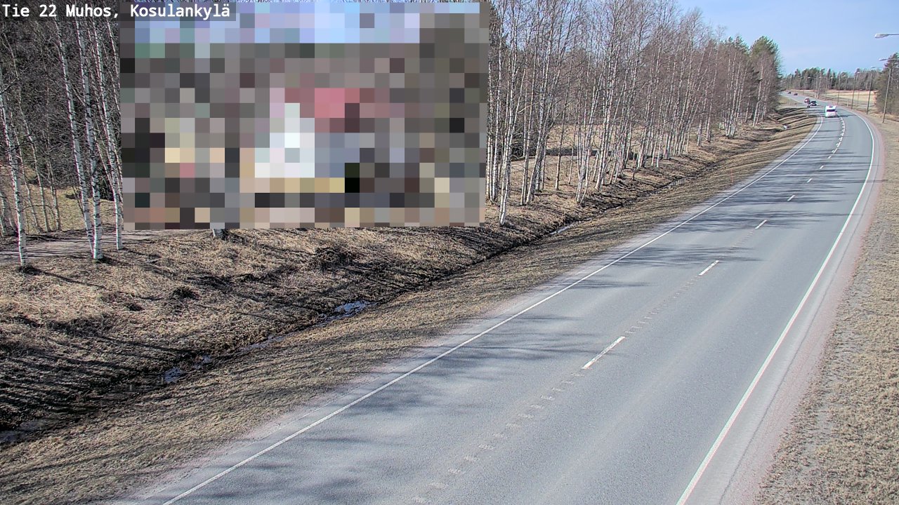 Kelikamerat Kuva Tie 22 Muhos, Kosulankylä, Muhos, Pohjois-Pohjanmaa