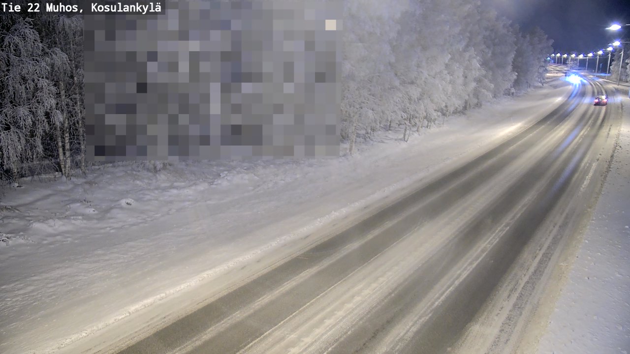 Weather Camera Image Road 22 Muhos, Kosulankylä, Muhos, Pohjois-Pohjanmaa