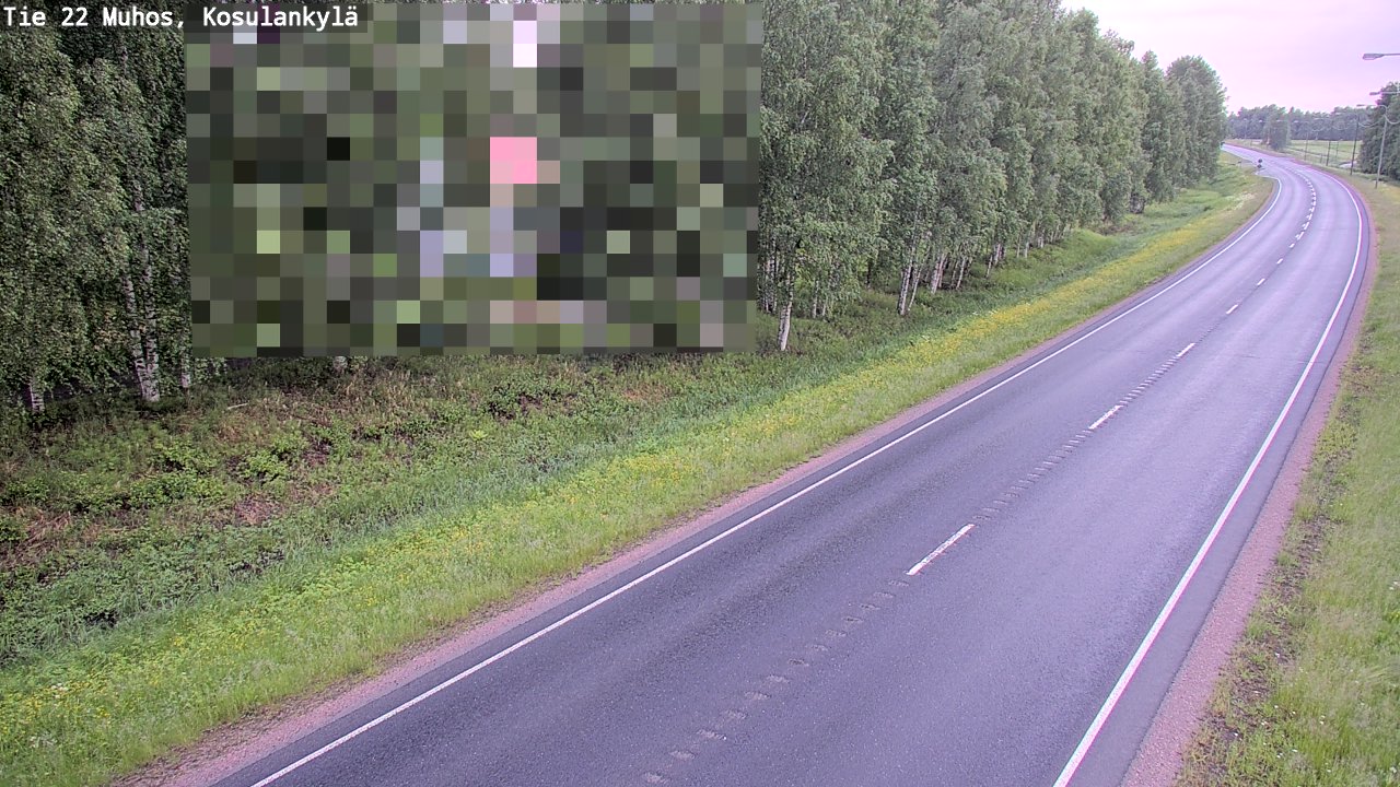Kelikamerat Kuva Tie 22 Muhos, Kosulankylä, Muhos, Pohjois-Pohjanmaa