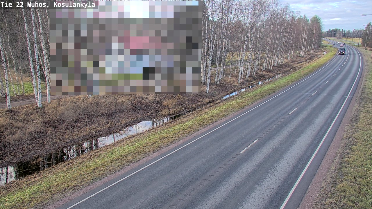 Kelikamerat Kuva Tie 22 Muhos, Kosulankylä, Muhos, Pohjois-Pohjanmaa