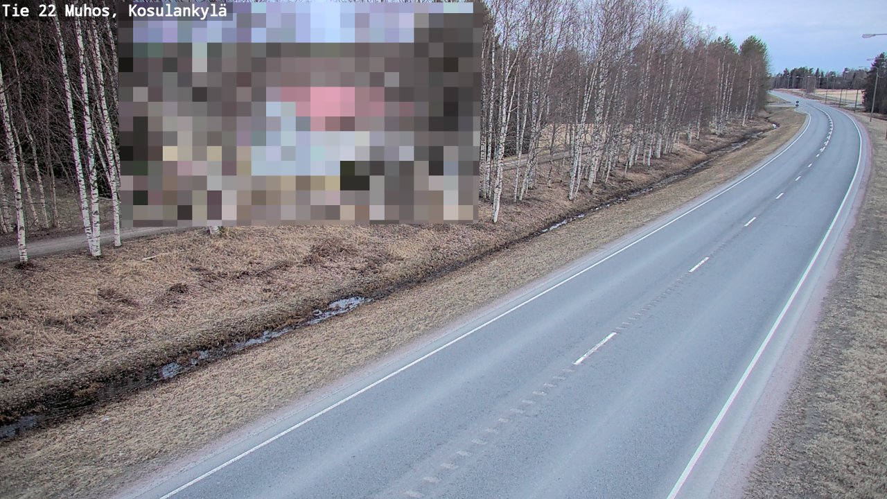 Kelikamerat Kuva Tie 22 Muhos, Kosulankylä, Muhos, Pohjois-Pohjanmaa
