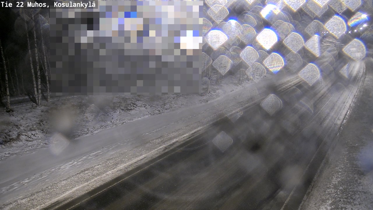 Weather Camera Image Väg 22 Muhos, Kosulankylä, Muhos, Pohjois-Pohjanmaa