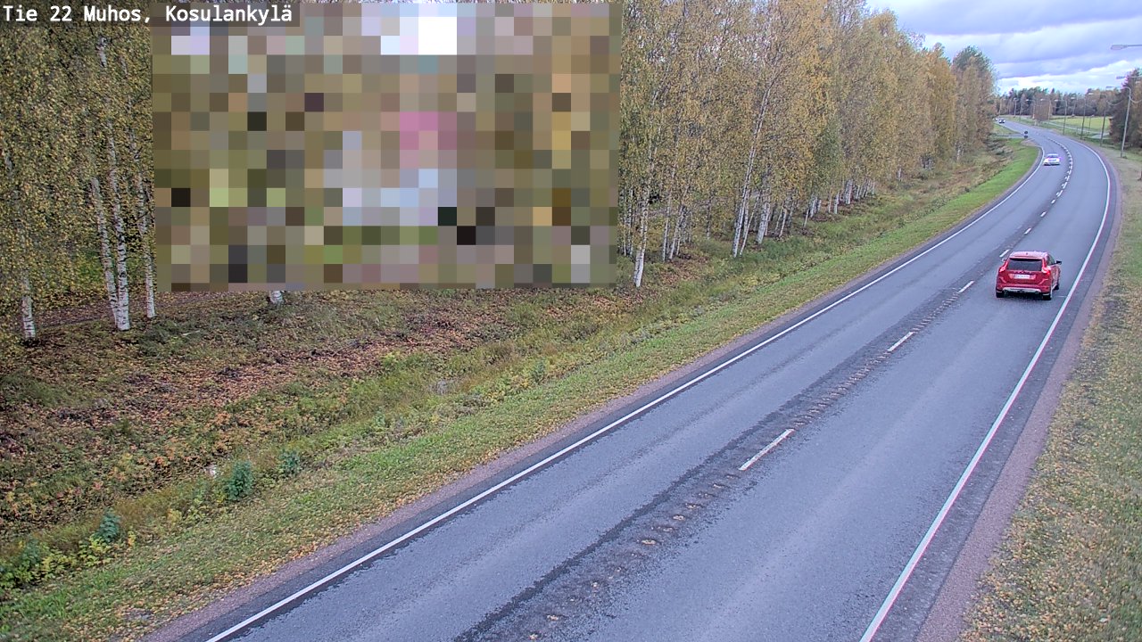Kelikamerat Kuva Tie 22 Muhos, Kosulankylä, Muhos, Pohjois-Pohjanmaa