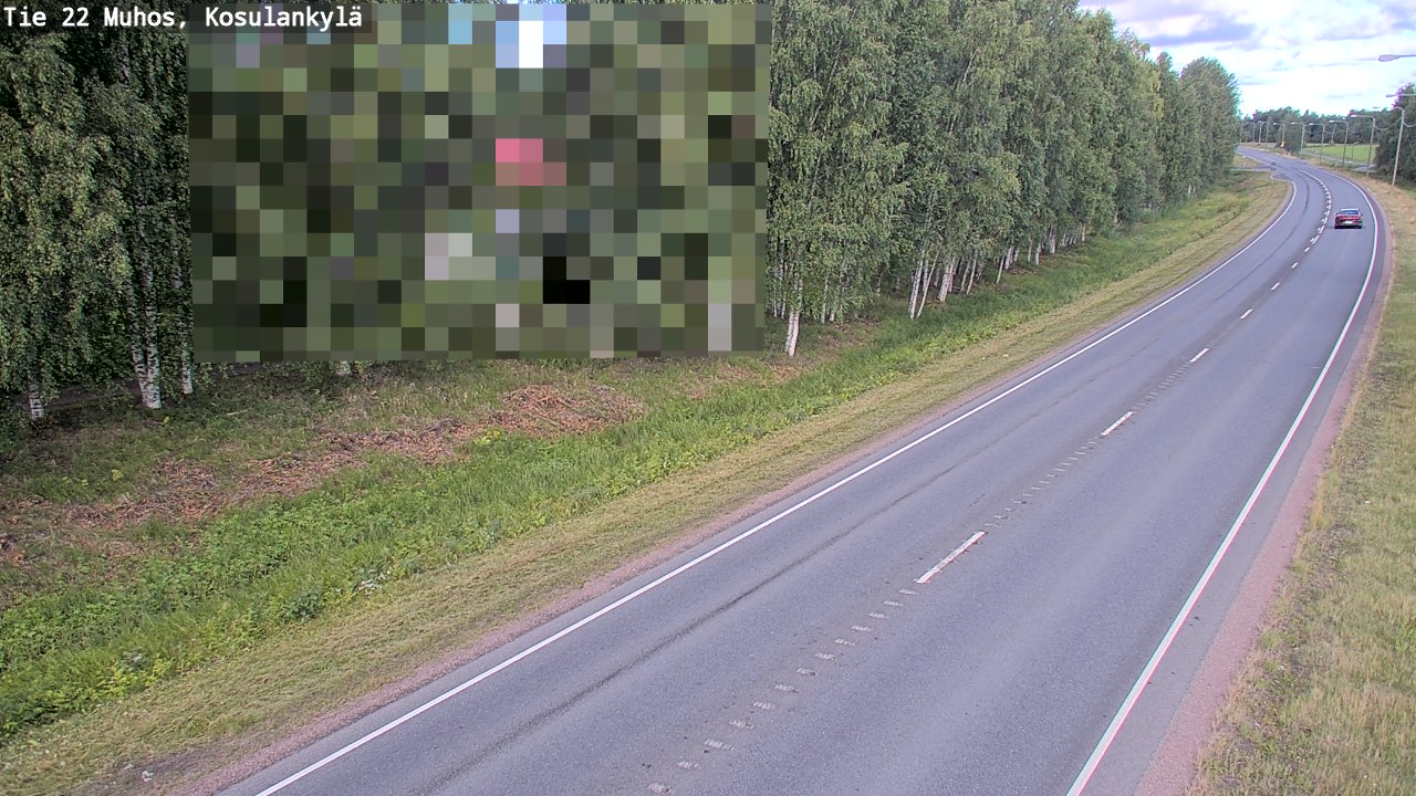 Kelikamerat Kuva Tie 22 Muhos, Kosulankylä, Muhos, Pohjois-Pohjanmaa