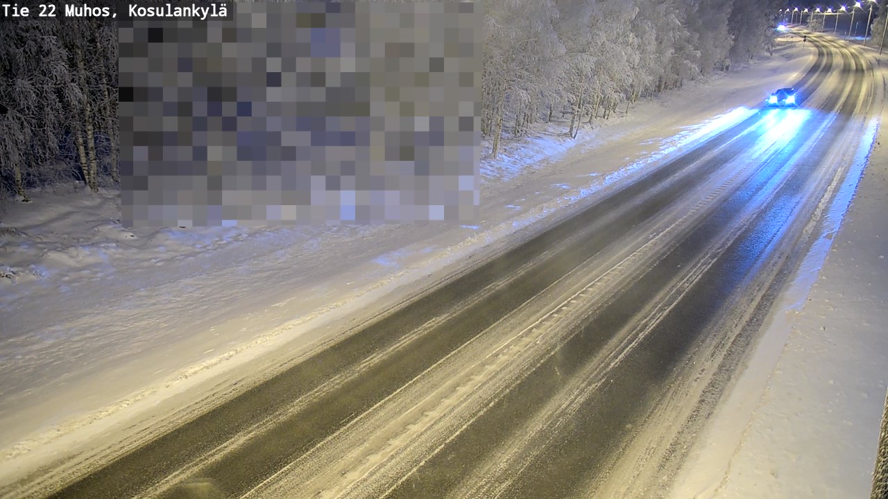 Kelikamerat Kuva Tie 22 Muhos, Kosulankylä, Muhos, Pohjois-Pohjanmaa