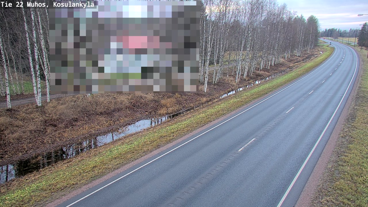 Kelikamerat Kuva Tie 22 Muhos, Kosulankylä, Muhos, Pohjois-Pohjanmaa