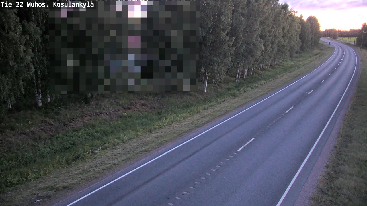 Kelikamerat Kuva Tie 22 Muhos, Kosulankylä, Muhos, Pohjois-Pohjanmaa