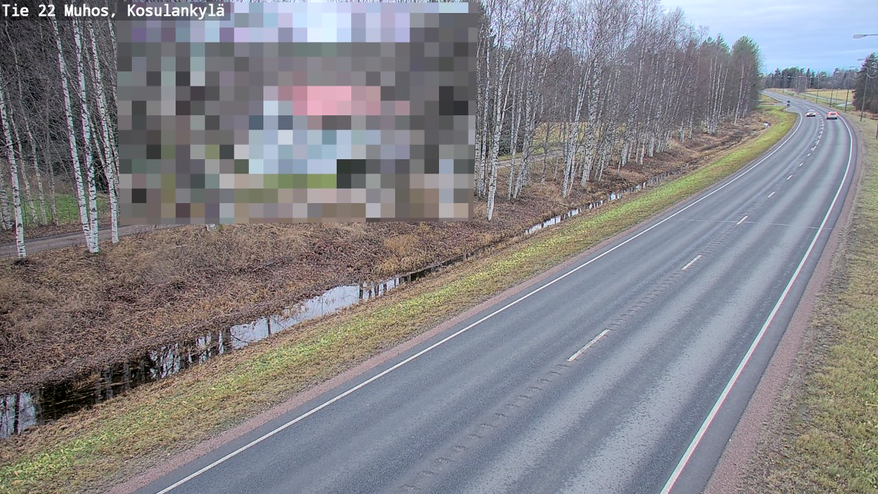 Kelikamerat Kuva Tie 22 Muhos, Kosulankylä, Muhos, Pohjois-Pohjanmaa