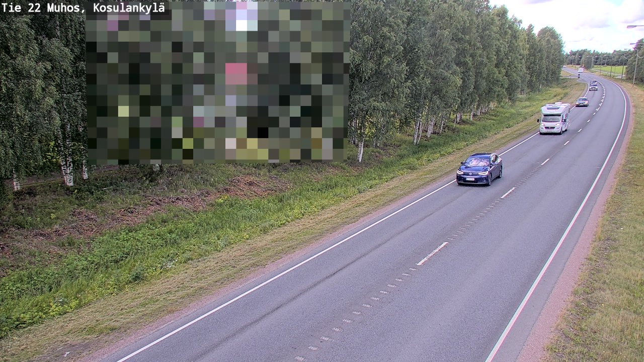 Kelikamerat Kuva Tie 22 Muhos, Kosulankylä, Muhos, Pohjois-Pohjanmaa
