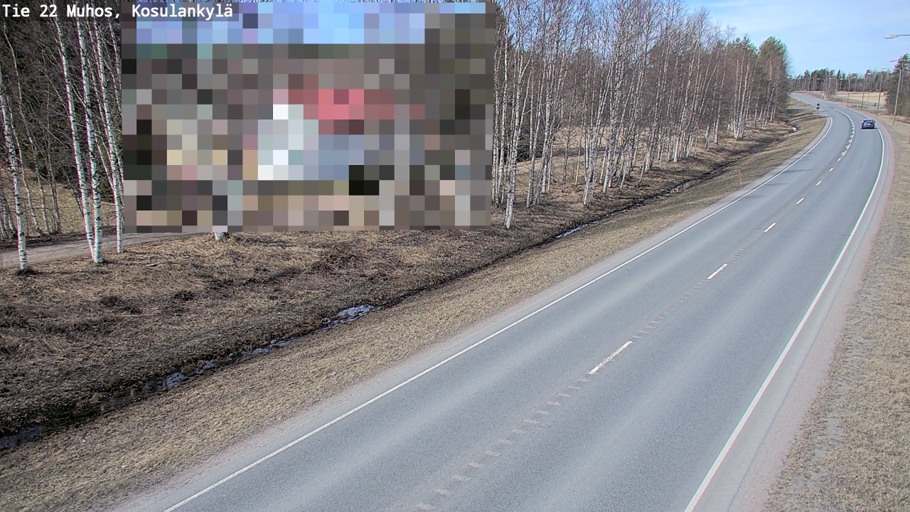 Kelikamerat Kuva Tie 22 Muhos, Kosulankylä, Muhos, Pohjois-Pohjanmaa
