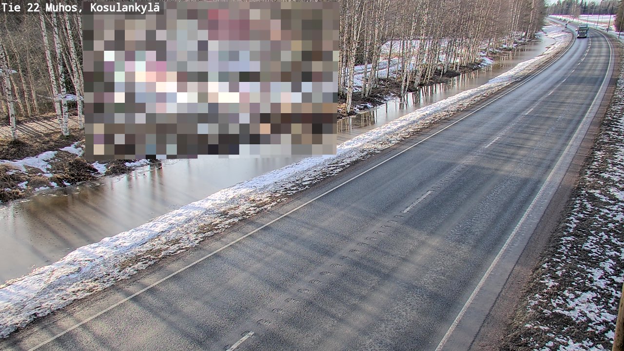 Kelikamerat Kuva Tie 22 Muhos, Kosulankylä, Muhos, Pohjois-Pohjanmaa