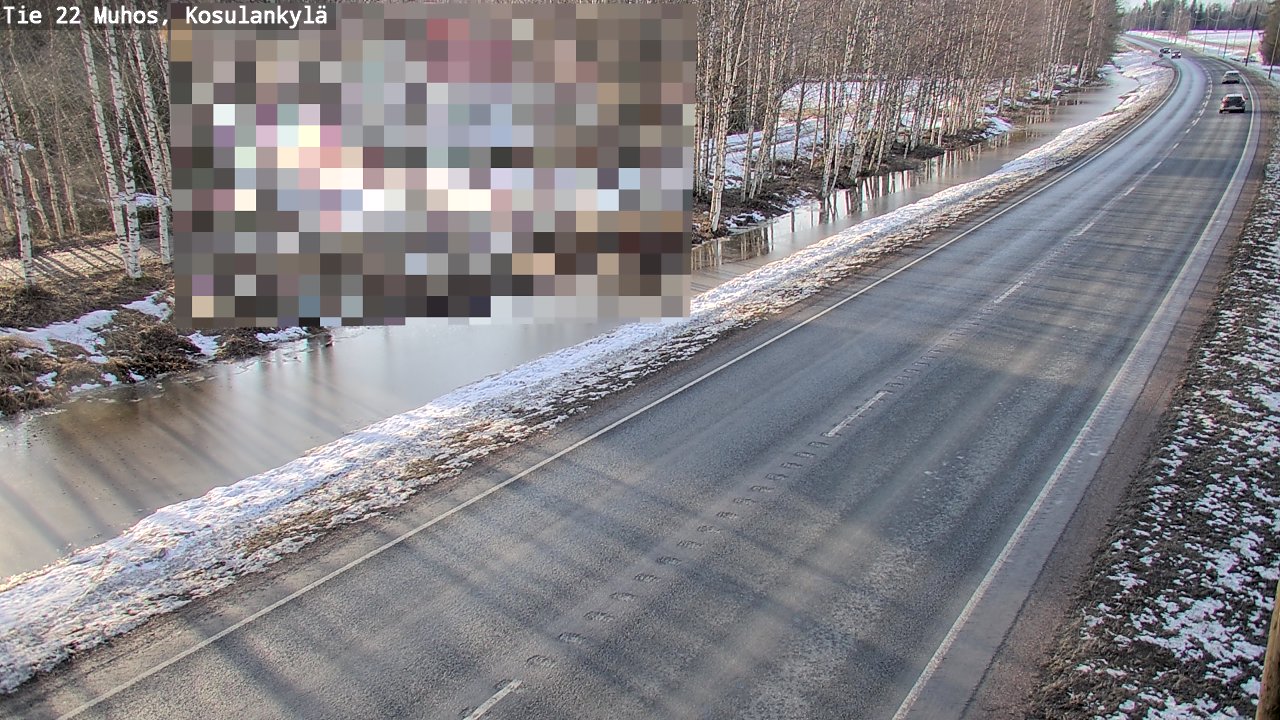 Kelikamerat Kuva Tie 22 Muhos, Kosulankylä, Muhos, Pohjois-Pohjanmaa