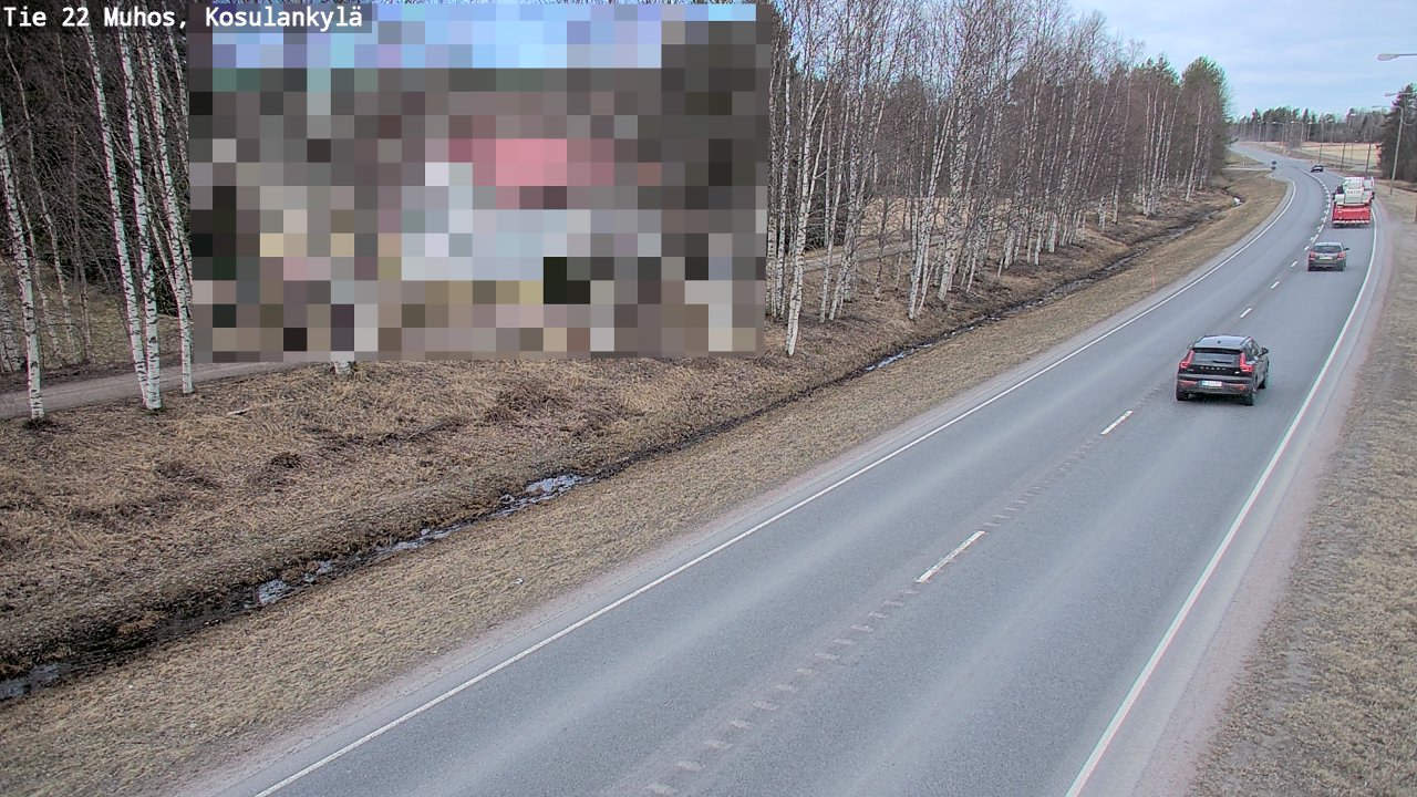Kelikamerat Kuva Tie 22 Muhos, Kosulankylä, Muhos, Pohjois-Pohjanmaa