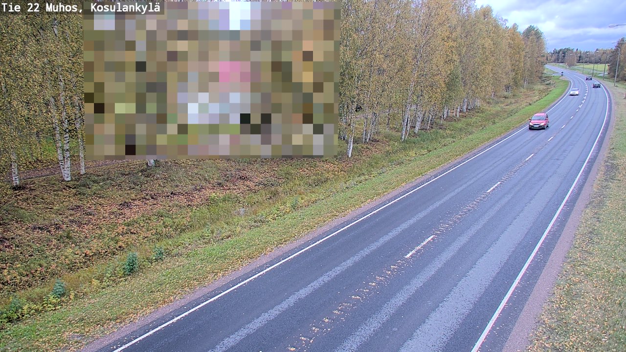 Kelikamerat Kuva Tie 22 Muhos, Kosulankylä, Muhos, Pohjois-Pohjanmaa