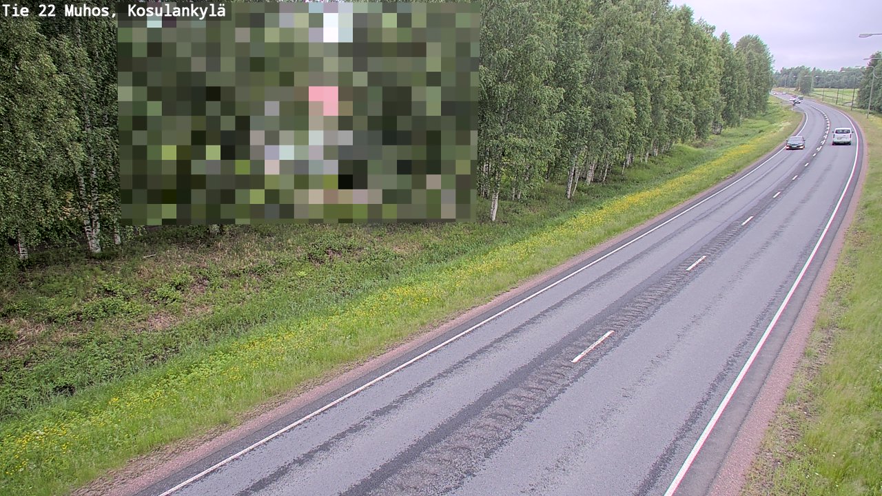 Kelikamerat Kuva Tie 22 Muhos, Kosulankylä, Muhos, Pohjois-Pohjanmaa