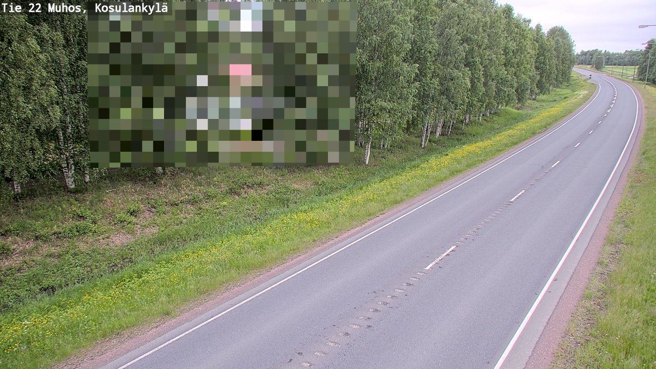 Kelikamerat Kuva Tie 22 Muhos, Kosulankylä, Muhos, Pohjois-Pohjanmaa