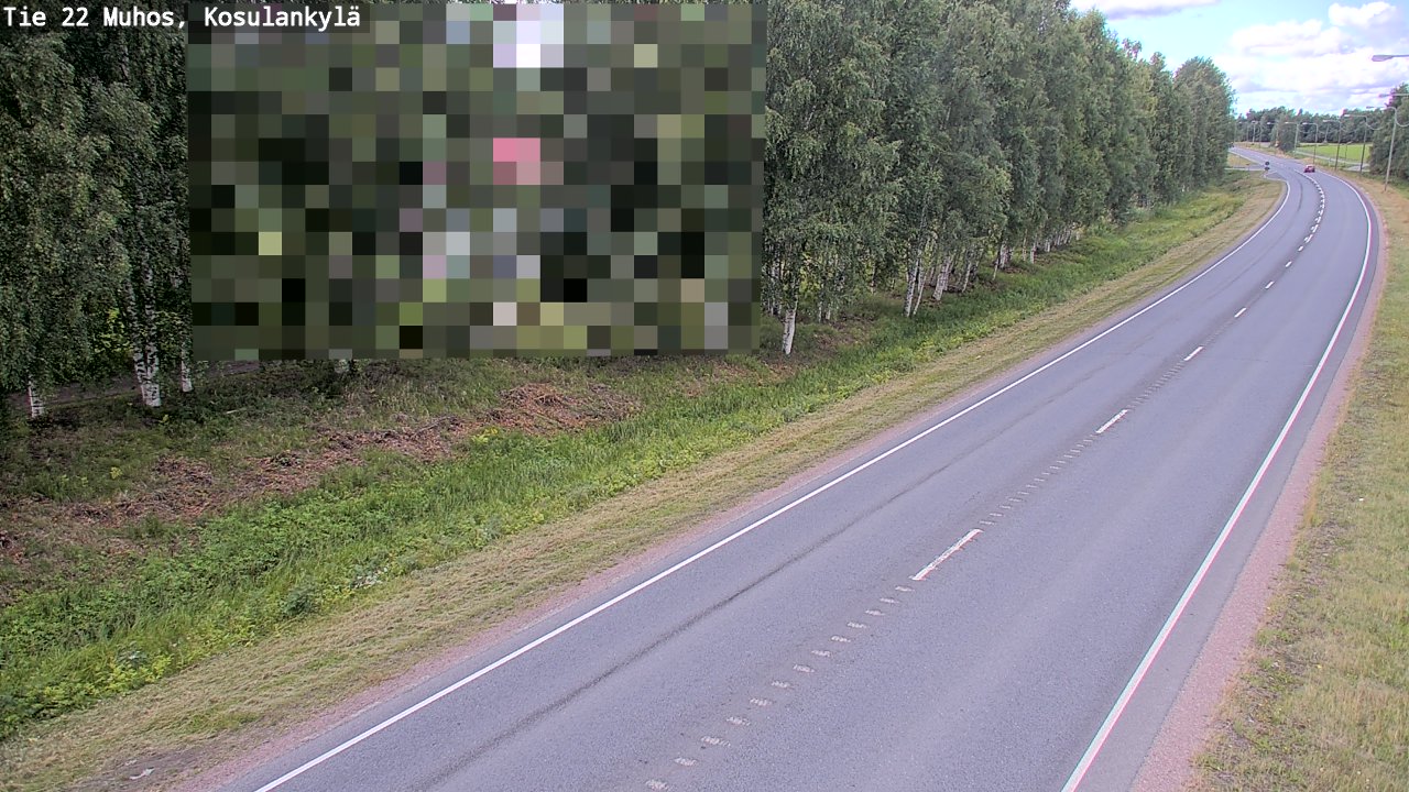 Kelikamerat Kuva Tie 22 Muhos, Kosulankylä, Muhos, Pohjois-Pohjanmaa