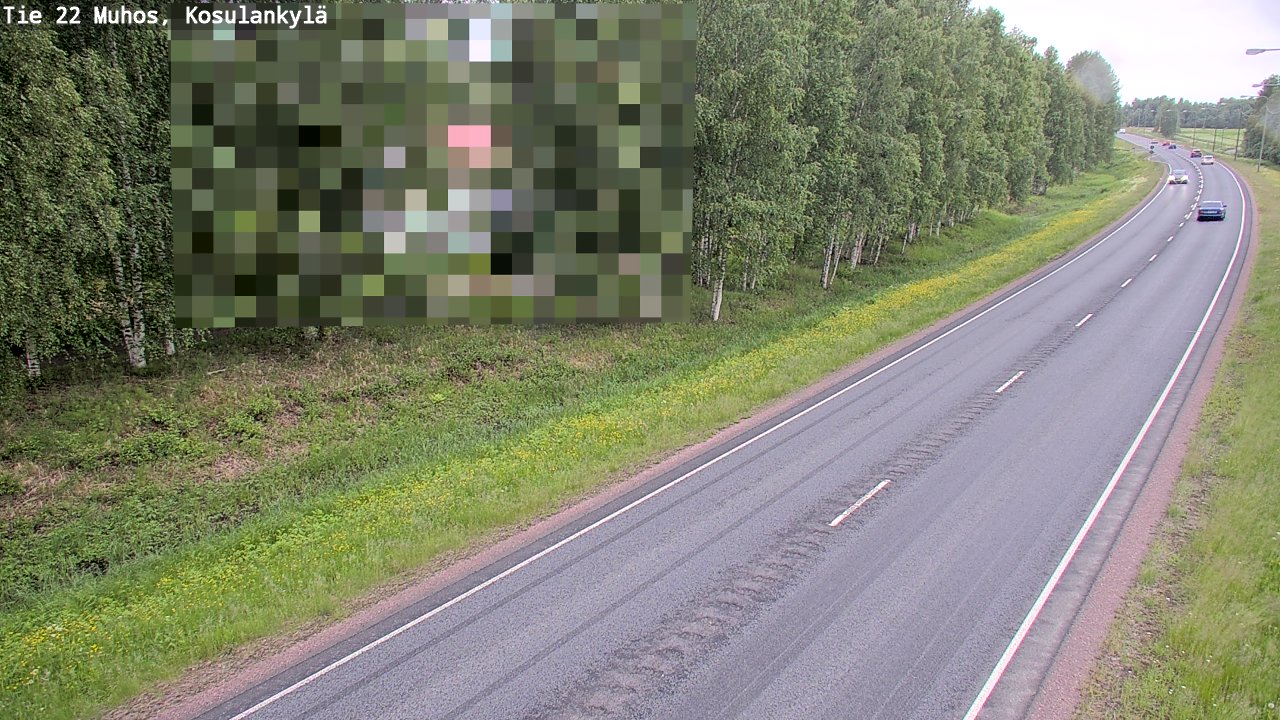 Kelikamerat Kuva Tie 22 Muhos, Kosulankylä, Muhos, Pohjois-Pohjanmaa