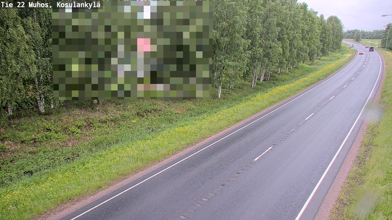 Kelikamerat Kuva Tie 22 Muhos, Kosulankylä, Muhos, Pohjois-Pohjanmaa