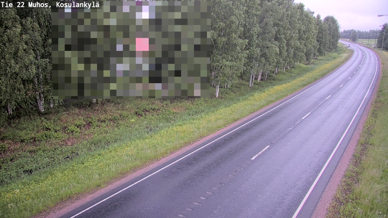 Kelikamerat Kuva Tie 22 Muhos, Kosulankylä, Muhos, Pohjois-Pohjanmaa