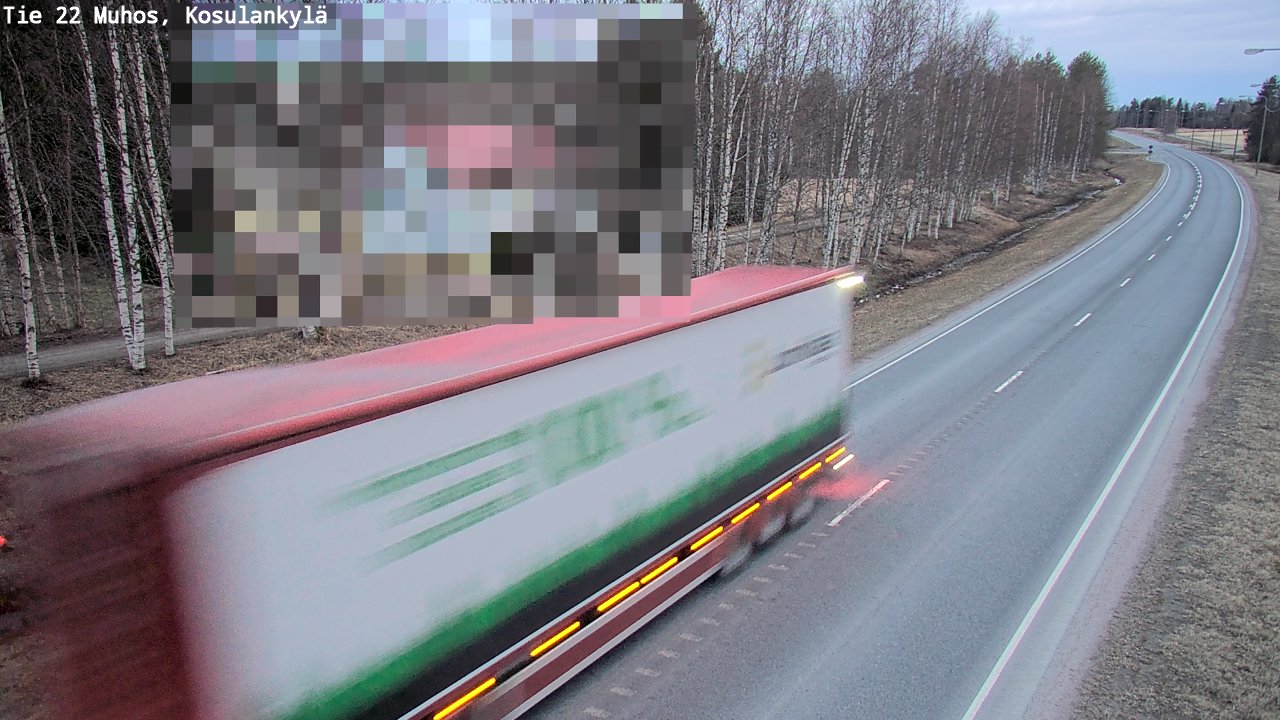 Kelikamerat Kuva Tie 22 Muhos, Kosulankylä, Muhos, Pohjois-Pohjanmaa