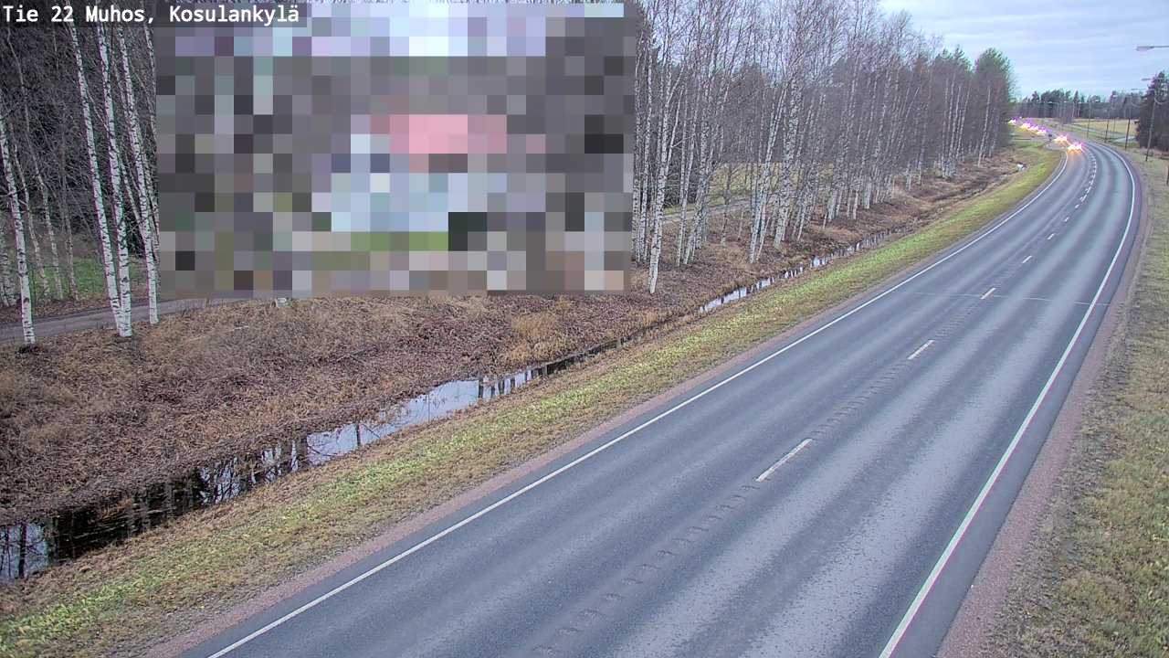 Kelikamerat Kuva Tie 22 Muhos, Kosulankylä, Muhos, Pohjois-Pohjanmaa