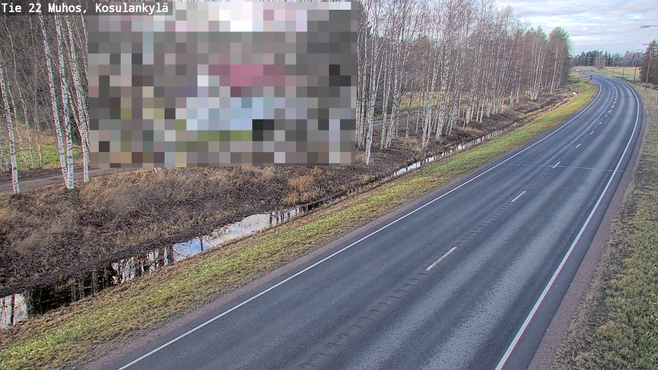 Kelikamerat Kuva Tie 22 Muhos, Kosulankylä, Muhos, Pohjois-Pohjanmaa